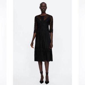 Zara Combined Pleated Dress!!!